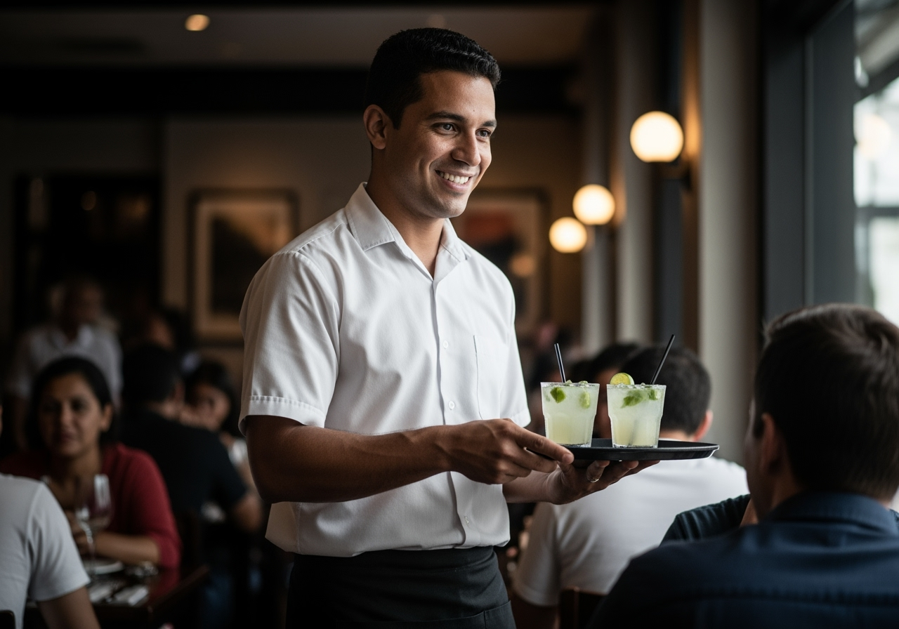 Garçom: Oportunidades, Empresas e Dicas para a Carreira